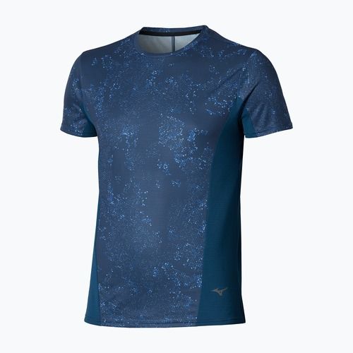 Férfi futópóló Mizuno Active DryAeroFlow Graphic estate blue
