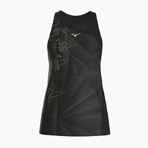 Női futópóló Mizuno Active DryAeroFlow Graphic Tank Top tan/orange
