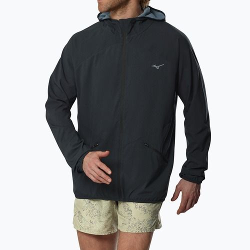 Férfi futódzseki Mizuno Active Alpha Hooded black