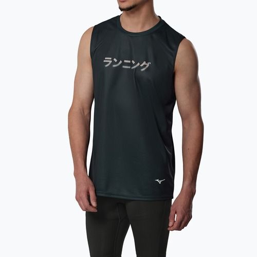 Férfi futópóló Mizuno Core Graphic Sleeveless black
