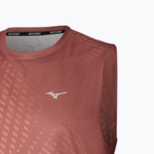 Férfi futópóló Mizuno Core Graphic Sleeveless copper brown