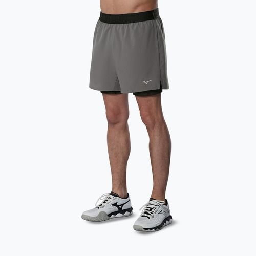 Férfi futóshort Mizuno Core 5.5 Inches 2in1 lava smoke