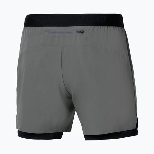 Férfi futóshort Mizuno Core 5.5 Inches 2in1 lava smoke
