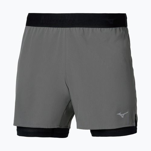Férfi futóshort Mizuno Core 5.5 Inches 2in1 lava smoke
