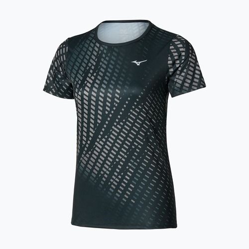 Női futópóló Mizuno Core Graphic Tee black/gray