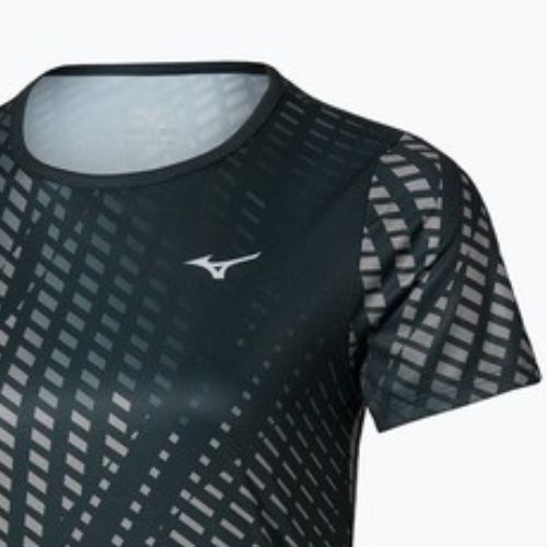 Női futópóló Mizuno Core Graphic Tee black/gray