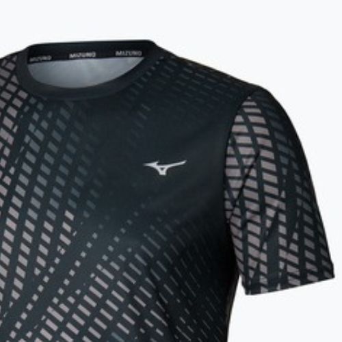 Férfi futópóló Mizuno Core Graphic Tee black/gray