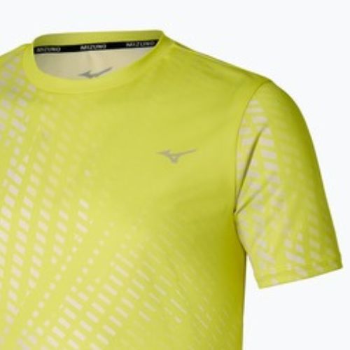 Férfi futópóló Mizuno Core Graphic Tee lightning yellow