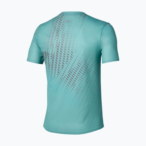Férfi futópóló Mizuno Core Graphic Tee aquifer