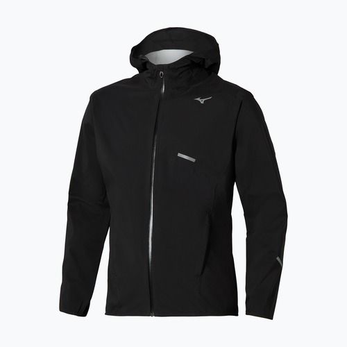 Férfi futódzseki Mizuno Trail Waterproof 20K Hooded black
