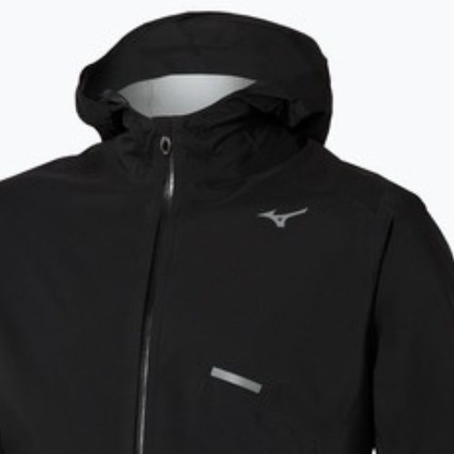 Férfi futódzseki Mizuno Trail Waterproof 20K Hooded black