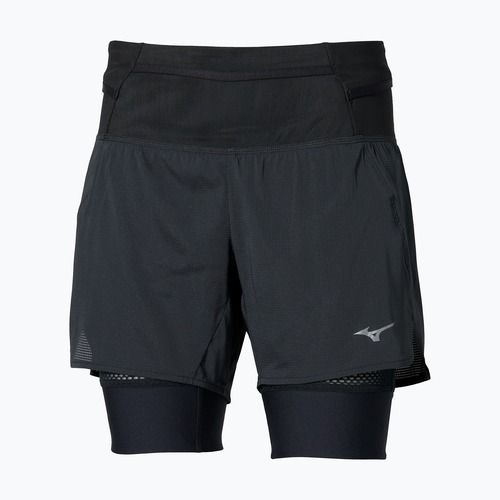 Női futóshort Mizuno Trail Multipocket 2in1 black