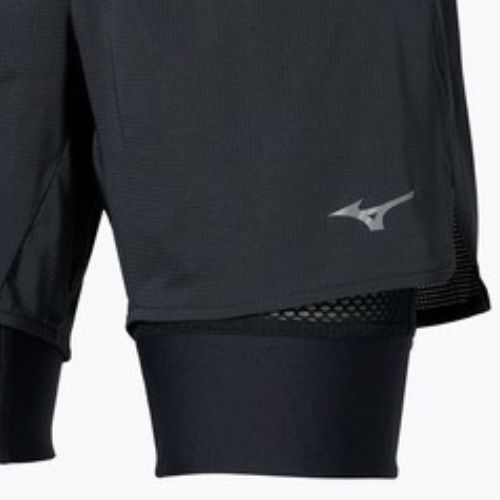 Női futóshort Mizuno Trail Multipocket 2in1 black