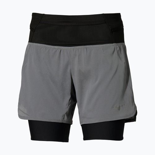 Női futóshort Mizuno Trail Multipocket 2in1 lava smoke