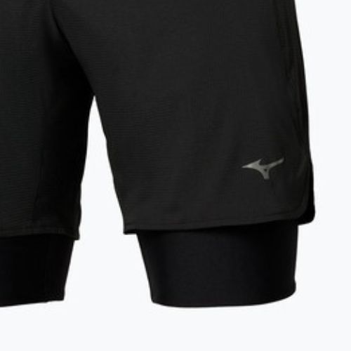 Férfi futóshort Mizuno Trail Multipocket 2in1 black