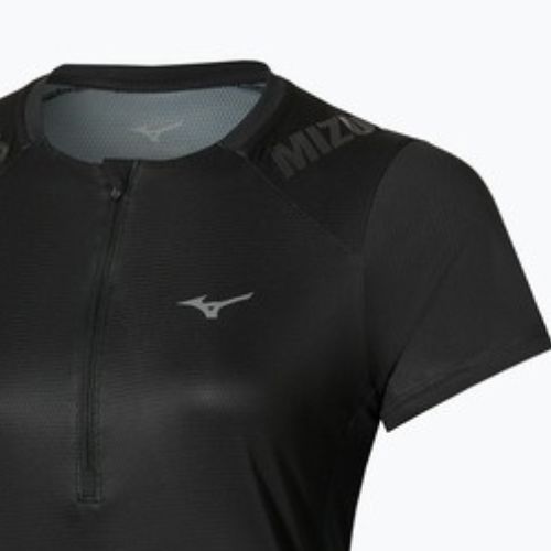 Női futópóló Mizuno Trail Graphic Tee black