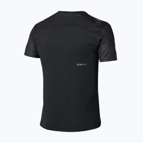 Férfi futópóló Mizuno Trail Graphic Tee black