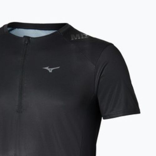 Férfi futópóló Mizuno Trail Graphic Tee black