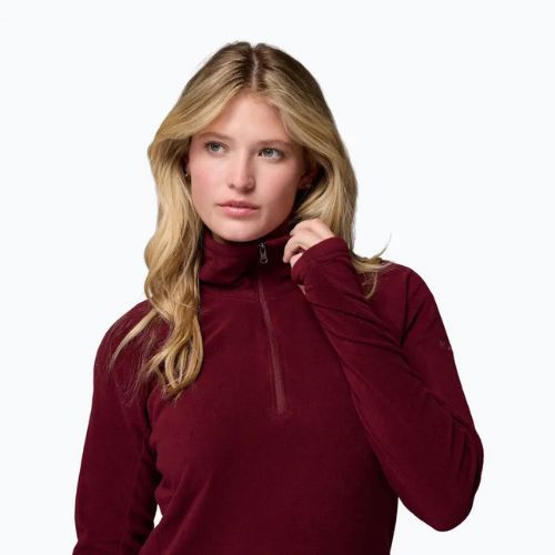 Női polár pulóver Columbia Glacial IV 1/2 Zip rich wine