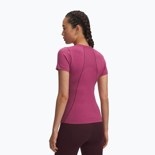 Női edzőpóló Under Armour Vanish Seamless fuchsia dusk/dark maroon/dark maroon
