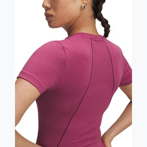 Női edzőpóló Under Armour Vanish Seamless fuchsia dusk/dark maroon/dark maroon