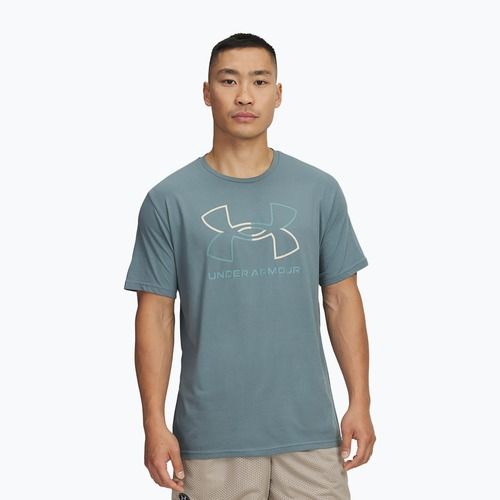 Férfi edzőpóló Under Armour GL Foundation Update jasper blue/khaki base/serpentine