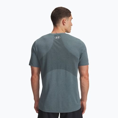 Férfi edzőpóló Under Armour Vanish Seamless jasper blue/white