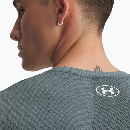 Férfi edzőpóló Under Armour Vanish Seamless jasper blue/white