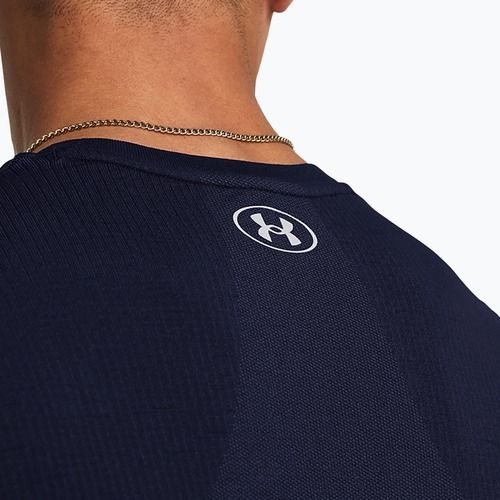 Férfi edzőpóló Under Armour Vanish Seamless midnight navy/mod gray