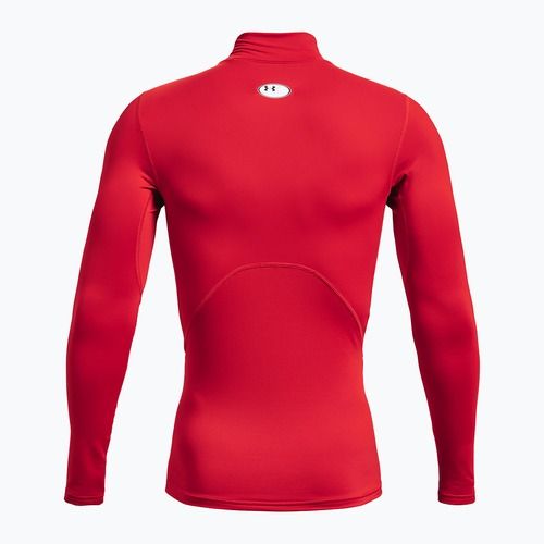 Férfi hosszú ujjú edzőfelső Under Armour Comp Mock UA Armour red/white