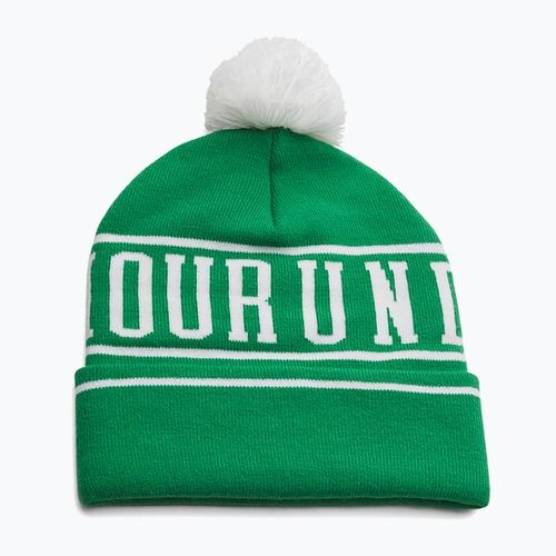 Férfi téli sapka Under Armour Halftime Pom Beanie team kelly green/white/white