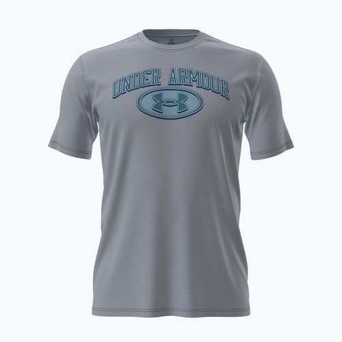 Férfi edzőpóló Under Armour WM Locker Tag mod gray/blue haze