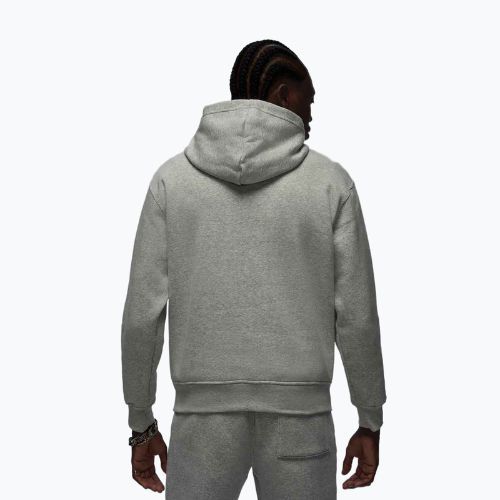 Férfi pulóver Jordan Brooklyn Fleece grey heather/white