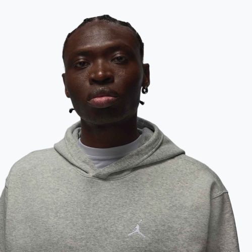 Férfi pulóver Jordan Brooklyn Fleece grey heather/white