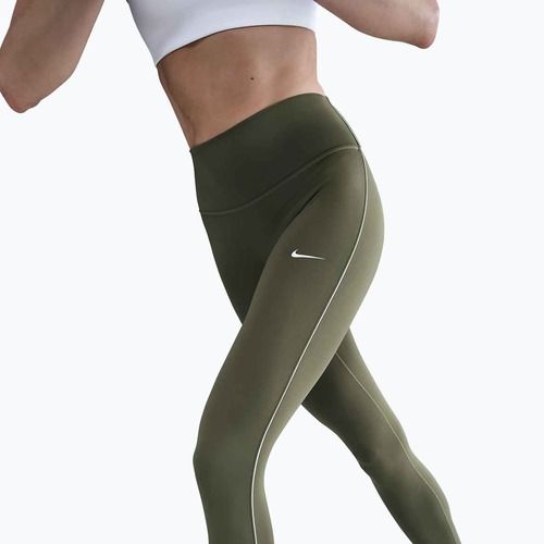 Női leggings Nike One High-Waisted medium olive/white