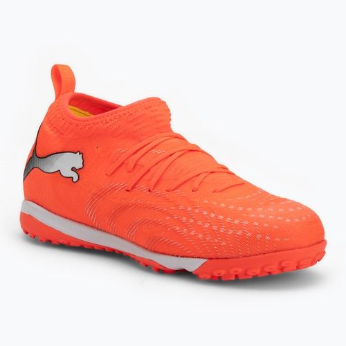 Focicipő PUMA Future 9 Match TT + Mid Jr glowing red/puma white/puma black/puma silver