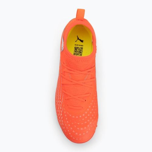 Focicipő PUMA Future 9 Match TT + Mid Jr glowing red/puma white/puma black/puma silver