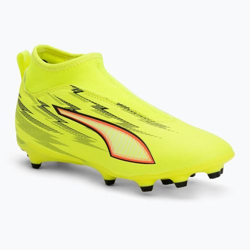 Gyerek focicipő PUMA Ultra 6 Match+ LL FG/AG Jr yellow alert/puma black/glowing red/lime squeeze