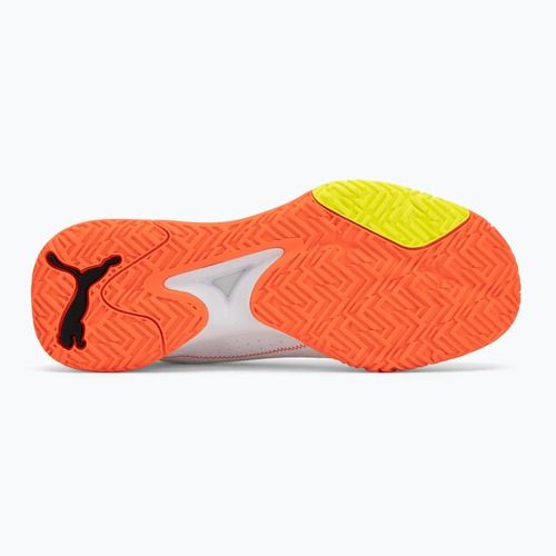 Kézilabda cipő PUMA Accelerate Turbo 4 Game On puma white/glowing red/ultra blue