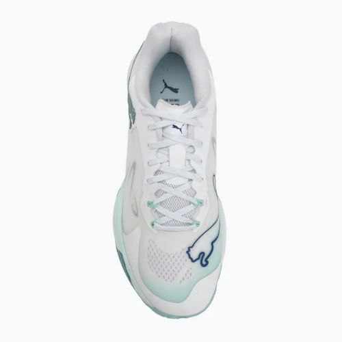 Női kézilabda cipő PUMA Vantage Nitro Game On Puma White/Baltic Blue/Fresh Water