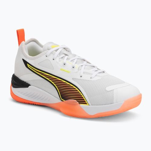 PUMA Eliminate Nitro 4 Game On kézilabdacipő Puma White/Glowing Red/Ultra Blue