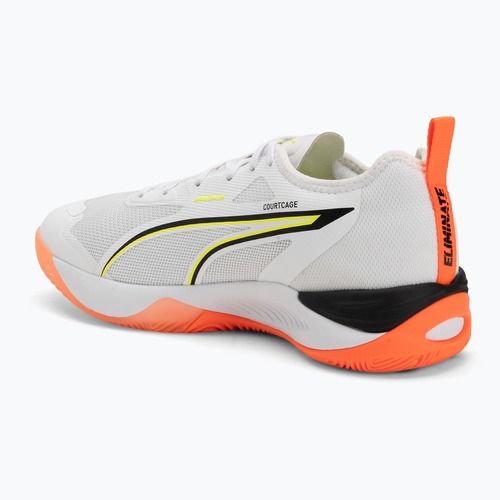 PUMA Eliminate Nitro 4 Game On kézilabdacipő Puma White/Glowing Red/Ultra Blue