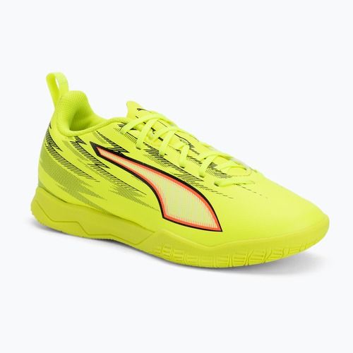 Gyerek focicipő PUMA Ultra 6 Play IT Jr yellow alert/puma black/glowing red/lime squeeze
