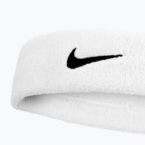 Frottír fejpánt Nike Swoosh Classic Headband white/black
