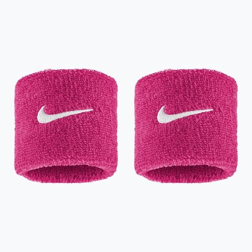 Frottír csuklópántok Nike Swoosh Classic Wristbands 2 db vivid pink/white