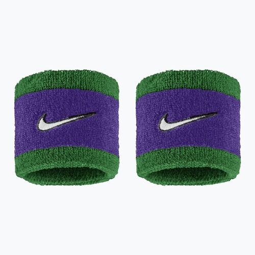 Frottír csuklópántok Nike Swoosh Classic Wristbands 2 db clover/fierce purple/white
