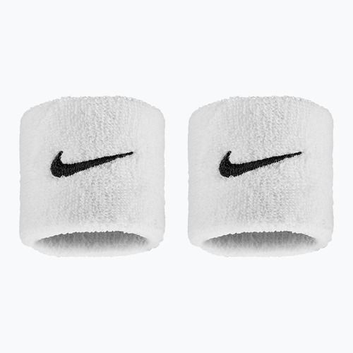 Frottír csuklópántok Nike Swoosh Classic Wristbands 2 db white/black