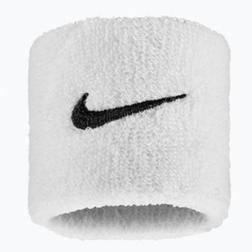 Frottír csuklópántok Nike Swoosh Classic Wristbands 2 db white/black