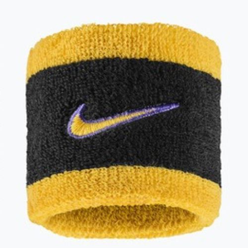 Frottír csuklópántok Nike Swoosh Classic Wristbands 2 db. black/court purple/university gold