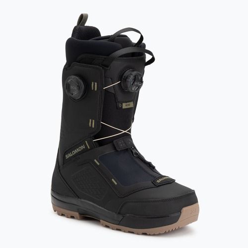 Férfi snowboard cipő Salomon Echo Dual Boa black/black/deep lichen green
